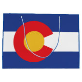 Grand Sac Cadeau Drapeau de l'État du Colorado (Dos)