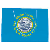 Grand Sac Cadeau Drapeau de l'État du Dakota du Sud (Dos)