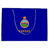 Grand Sac Cadeau Drapeau de l'État du Kansas (Dos)