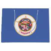 Grand Sac Cadeau Drapeau de l'État du Minnesota (Devant)