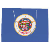 Grand Sac Cadeau Drapeau de l'État du Minnesota (Dos)