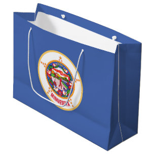 Grand Sac Cadeau Drapeau de l'État du Minnesota
