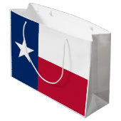 Grand Sac Cadeau Drapeau de l'État du Texas (Dos Angle)