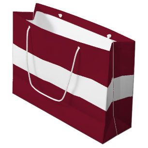 Grand Sac Cadeau Drapeau de Lettonie
