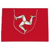 Grand Sac Cadeau Drapeau de l'île de Man (Devant)