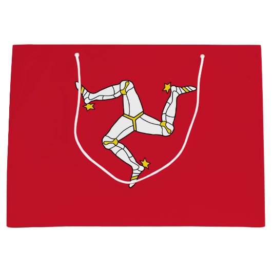 Grand Sac Cadeau Drapeau de l'île de Man (Devant)
