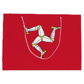 Grand Sac Cadeau Drapeau de l'île de Man (Dos)