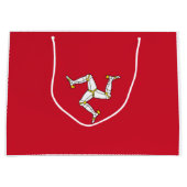 Grand Sac Cadeau Drapeau de l'île de Man (Devant)