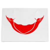 Grand Sac Cadeau Drapeau de l'île de Pâques (Devant)