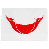 Grand Sac Cadeau Drapeau de l'île de Pâques (Dos)