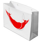 Grand Sac Cadeau Drapeau de l'île de Pâques (Dos Angle)