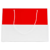 Grand Sac Cadeau Drapeau de l'Indonésie (Devant)