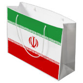 Grand Sac Cadeau Drapeau de l'Iran (Dos Angle)