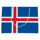 Grand Sac Cadeau Drapeau de l'Islande (Devant)