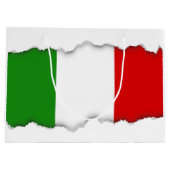 Grand Sac Cadeau Drapeau de l'Italie (Dos)