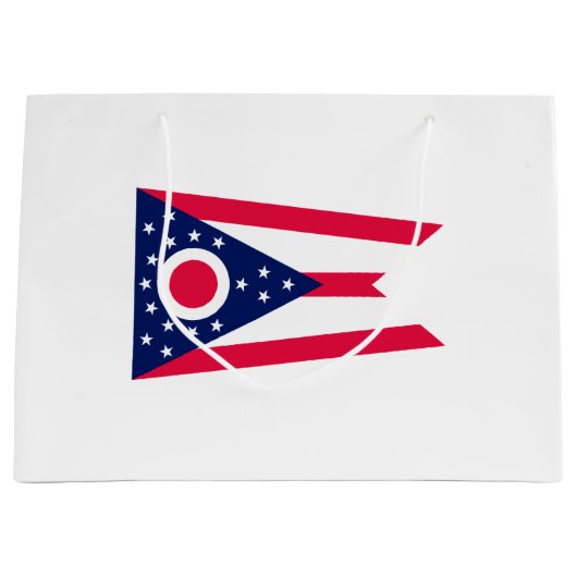 Grand Sac Cadeau Drapeau de l'Ohio (Devant)