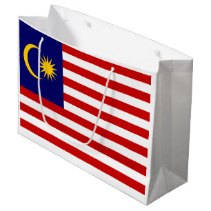 Grand Sac Cadeau Drapeau de Malaisie