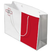 Grand Sac Cadeau Drapeau de Malte (Dos Angle)