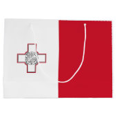 Grand Sac Cadeau Drapeau de Malte (Dos)