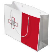 Grand Sac Cadeau Drapeau de Malte (Dos Angle)