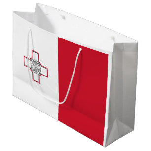 Grand Sac Cadeau Drapeau de Malte