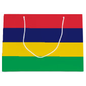 Grand Sac Cadeau Drapeau de Maurice (Devant)