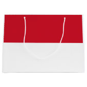 Grand Sac Cadeau Drapeau de Monaco (Devant)