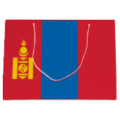 Grand Sac Cadeau Drapeau de Mongolie (Devant)