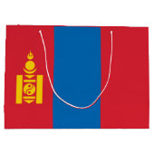 Grand Sac Cadeau Drapeau de Mongolie (Dos)