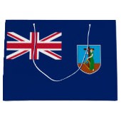 Grand Sac Cadeau Drapeau de Montserrat (Devant)