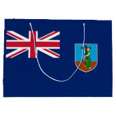 Grand Sac Cadeau Drapeau de Montserrat (Dos)