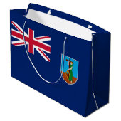 Grand Sac Cadeau Drapeau de Montserrat (Dos Angle)