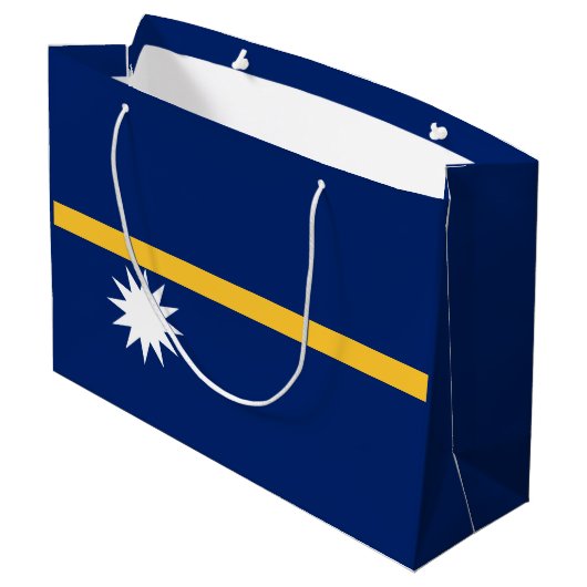 Grand Sac Cadeau Drapeau de Nauru (Dos Angle)