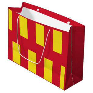 Grand Sac Cadeau Drapeau de Northumberland