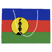 Grand Sac Cadeau Drapeau de Nouvelle-Calédonie (Dos)