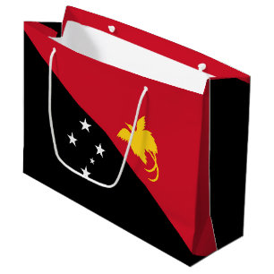 Grand Sac Cadeau Drapeau de Papouasie-Nouvelle-Guinée