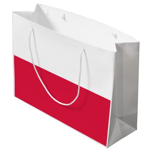 Grand Sac Cadeau Drapeau de Pologne (Dos Angle)