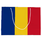 Grand Sac Cadeau Drapeau de Roumanie (Dos)