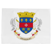 Grand Sac Cadeau Drapeau de Saint-Barthélemy (Dos)