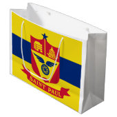 Grand Sac Cadeau Drapeau de Saint Paul (Minnesota) (Devant Angle)
