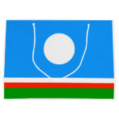 Grand Sac Cadeau Drapeau de Sakha (Devant)