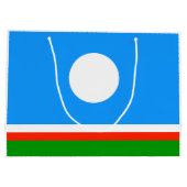 Grand Sac Cadeau Drapeau de Sakha (Dos)