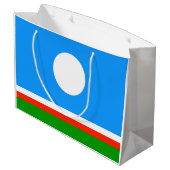 Grand Sac Cadeau Drapeau de Sakha (Dos Angle)