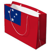 Grand Sac Cadeau Drapeau de Samoa (Dos Angle)