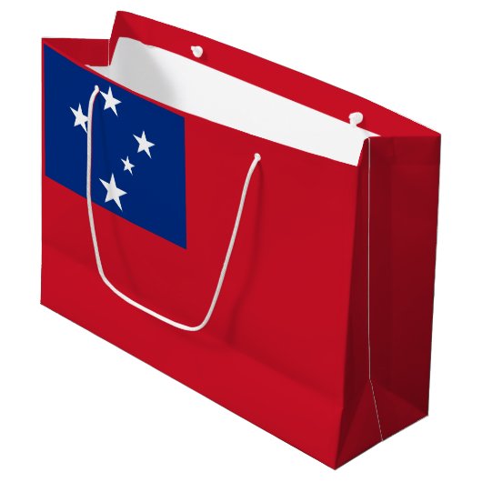 Grand Sac Cadeau Drapeau de Samoa (Devant Angle)