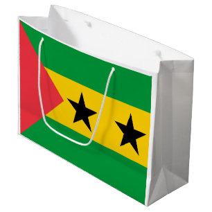Grand Sac Cadeau Drapeau de Sao Tomé-et-Principe