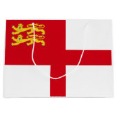 Grand Sac Cadeau Drapeau de Sercq (Devant)