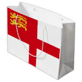 Grand Sac Cadeau Drapeau de Sercq (Dos Angle)