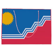 Grand Sac Cadeau Drapeau de Sioux Falls, Dakota du Sud (Dos)