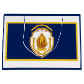Grand Sac Cadeau Drapeau de Springfield, Massachusetts (Devant)